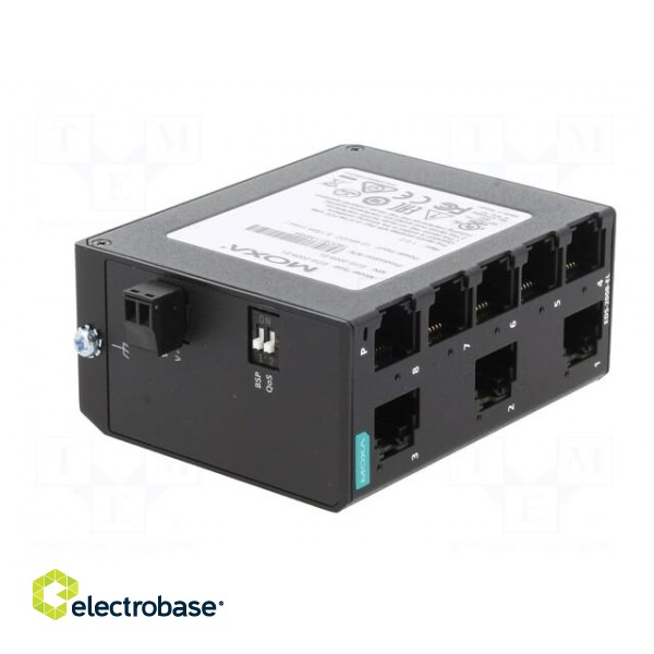 Switch Ethernet | unmanaged | Number of ports: 8 | 9.6÷60VDC | RJ45 фото 8