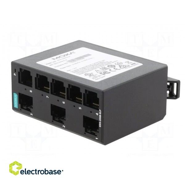 Switch Ethernet | unmanaged | Number of ports: 8 | 9.6÷60VDC | RJ45 image 2