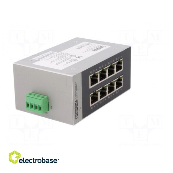 Industrial module: switch Ethernet | unmanaged | 9÷32VDC | RJ45 paveikslėlis 8