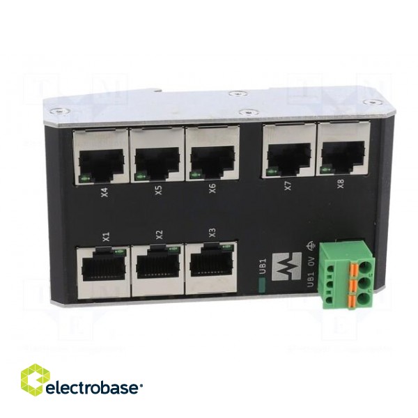 Switch Ethernet | unmanaged | Number of ports: 8 | 9÷36VDC | RJ45 фото 9