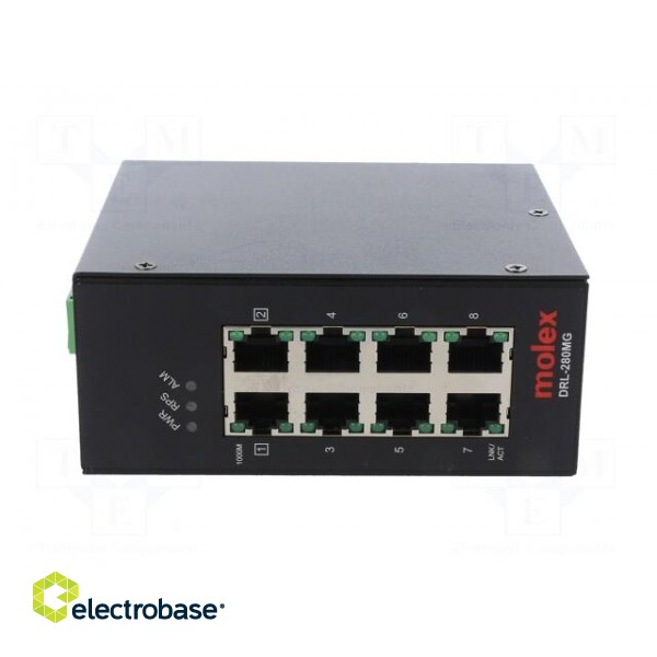 Switch Ethernet | unmanaged | Number of ports: 8 | 9÷57VDC | RJ45 paveikslėlis 9