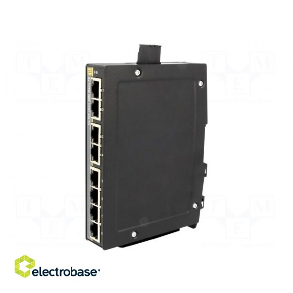 Industrial module: switch Ethernet | unmanaged | 9÷60VDC | RJ45 paveikslėlis 1