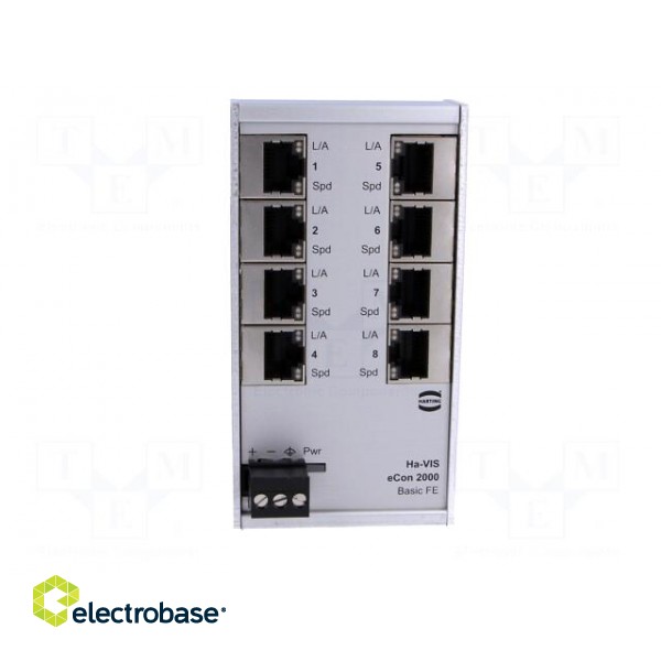Switch Ethernet | unmanaged | Number of ports: 8 | 9÷60VDC | RJ45 фото 9