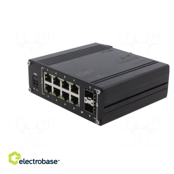 Switch PoE Ethernet | managed | Number of ports: 10 | 7÷57VDC | IP30 фото 2