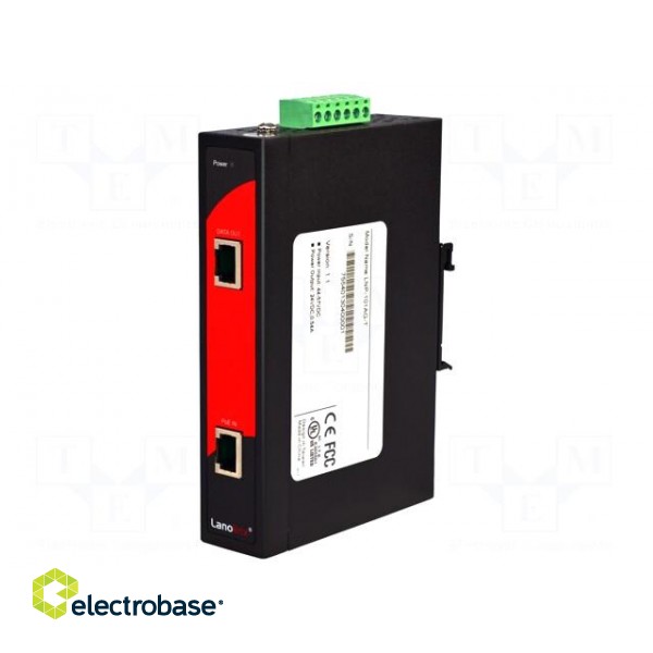 Industrial module: switch PoE Ethernet | unmanaged | 44÷57VDC image 2