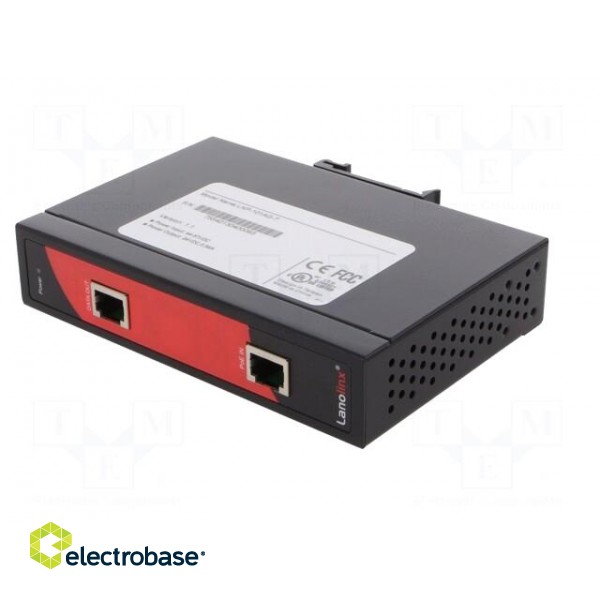 Industrial module: switch PoE Ethernet | unmanaged | 44÷57VDC paveikslėlis 4