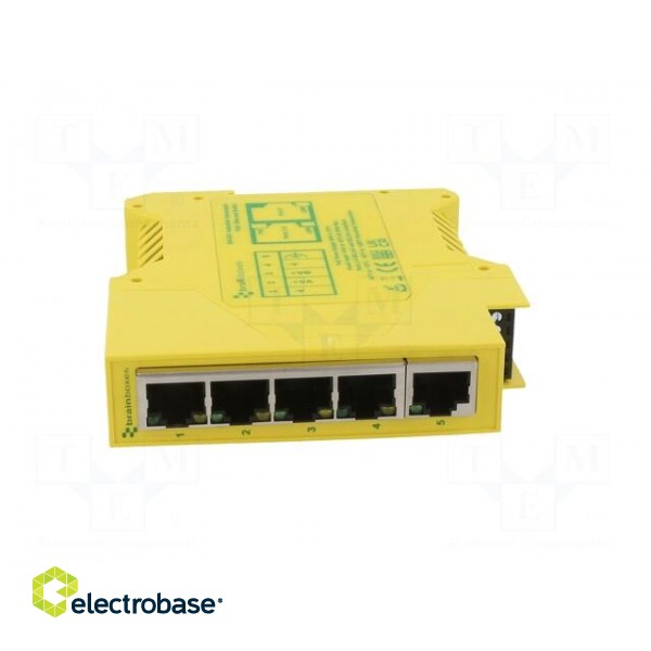 Switch Ethernet | unmanaged | Number of ports: 5 | 44÷57VDC | RJ45 фото 9