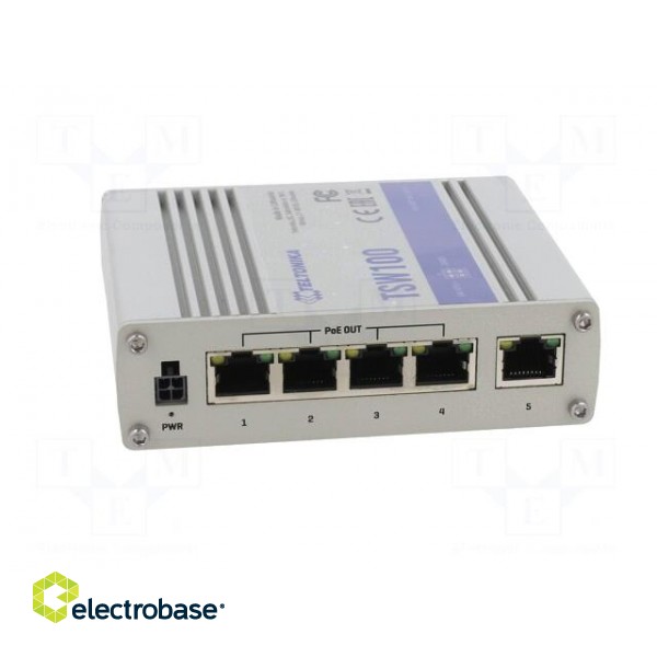 Switch PoE Ethernet | unmanaged | Number of ports: 5 | 7÷57VDC | RJ45 image 9