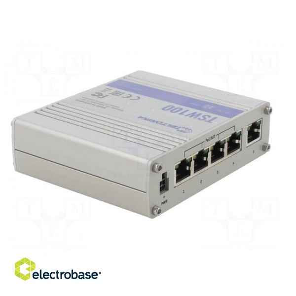 Switch PoE Ethernet | unmanaged | Number of ports: 5 | 7÷57VDC | RJ45 image 8