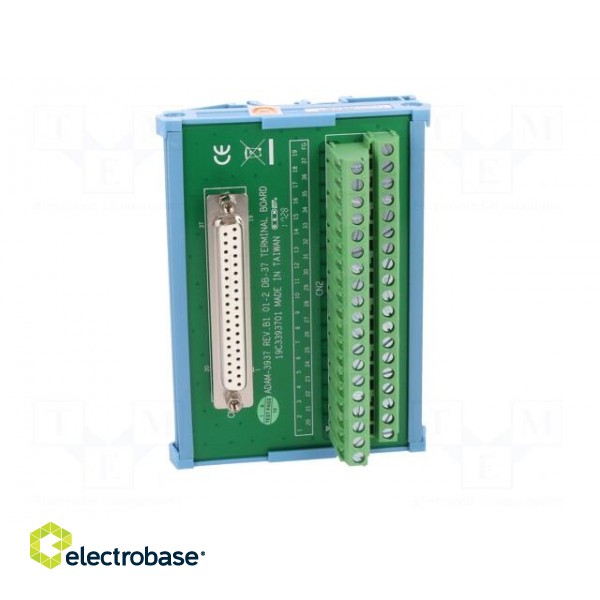 Terminal block | for DIN rail mounting | D-Sub 37pin,female image 9