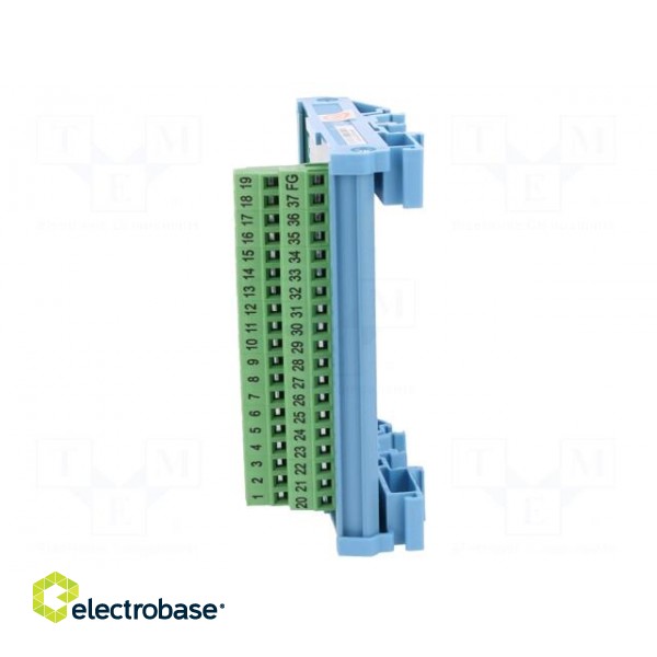 Terminal block | for DIN rail mounting | D-Sub 37pin,female image 3