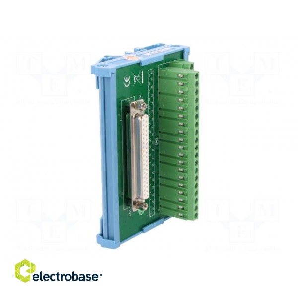 Terminal block | for DIN rail mounting | D-Sub 37pin,female image 8