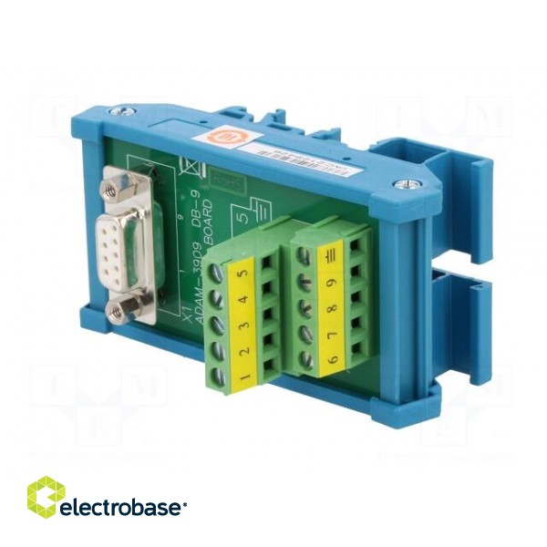 Terminal block | for DIN rail mounting | D-Sub 9pin,female image 2