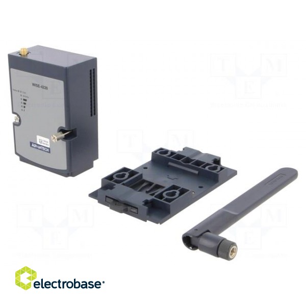 WiFi base | for DIN rail mounting | 70x275x38mm | -25÷70°C image 1