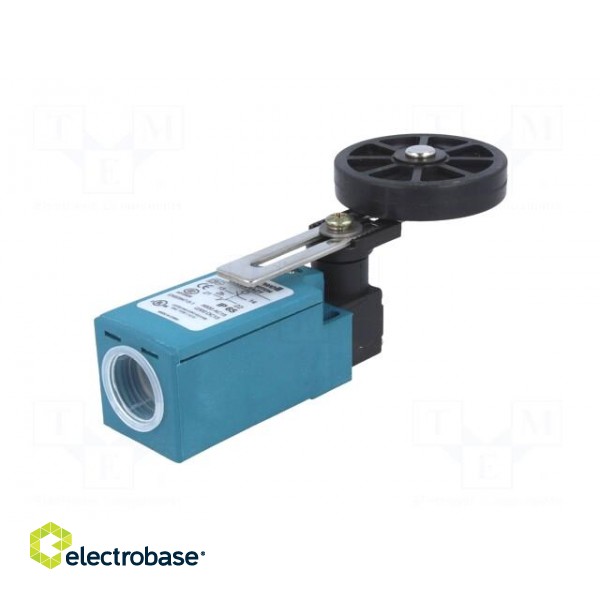 Limit switch | adjustable lever R 20-65mm, rubber rollerØ50mm image 6