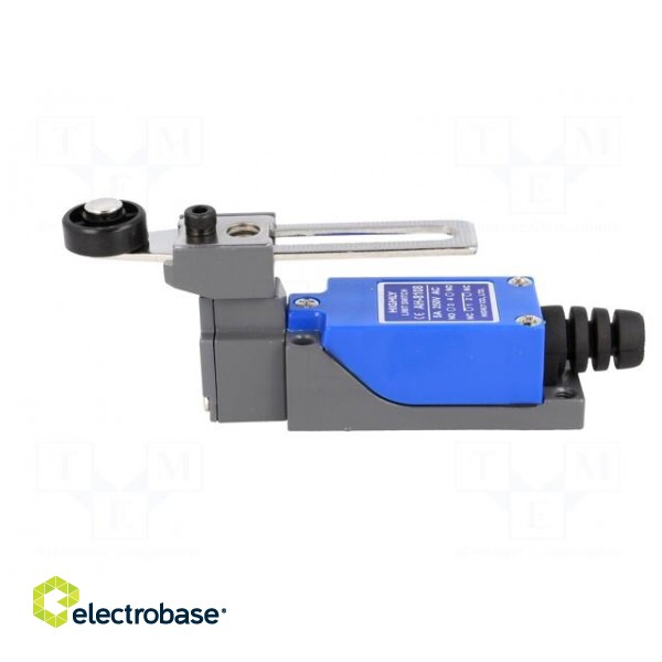 Limit switch | adjustable lever R 20-72mm, roller Ø18mm | 5A фото 3