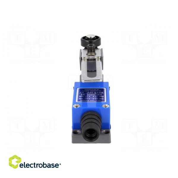 Limit switch | adjustable lever R 20-72mm, roller Ø18mm | 5A image 5