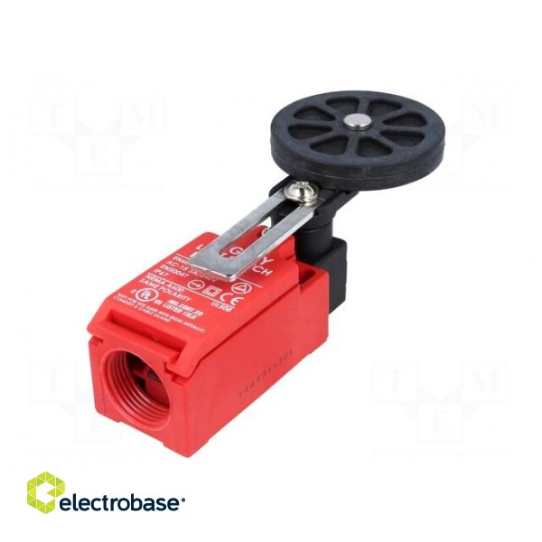 Limit switch | adjustable lever R 31-65mm, rubber rollerØ50mm image 6