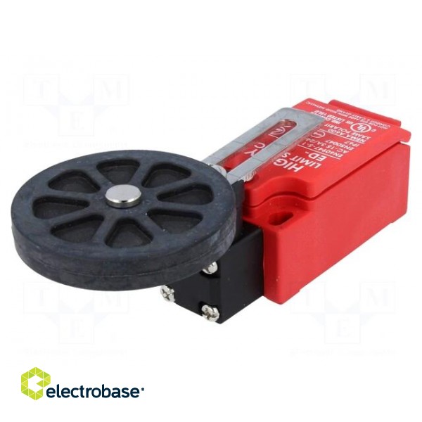 Limit switch | adjustable lever R 31-65mm, rubber rollerØ50mm image 1