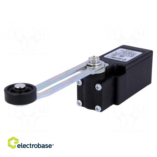 Limit switch | adjustable lever R 53-112mm, roll Ø20mm | NO + NC image 1