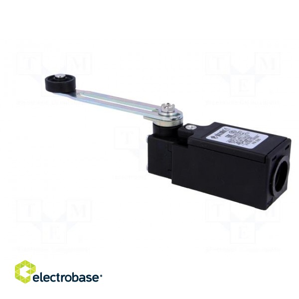 Limit switch | adjustable lever R 53-112mm, roll Ø20mm | NO + NC image 4