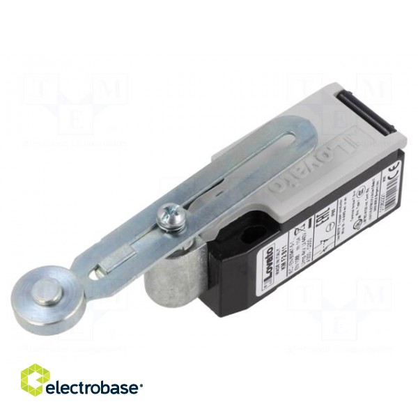Limit switch | adjustable lever, roller | NO + NC | 10A | M20 | IP65