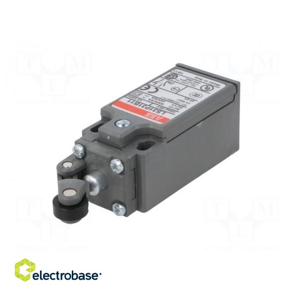 Limit switch | lever R 13,5mm, plastic roller Ø12,5mm | NO + NC фото 2