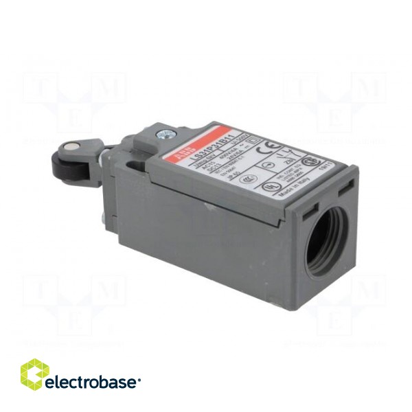 Limit switch | lever R 13,5mm, plastic roller Ø12,5mm | NO + NC фото 4