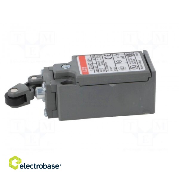 Limit switch | lever R 13,5mm, plastic roller Ø12,5mm | NO + NC фото 3
