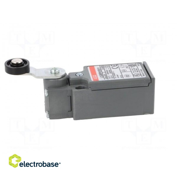 Limit switch | lever R 26,5mm, plastic roller Ø18mm | NO + NC image 3