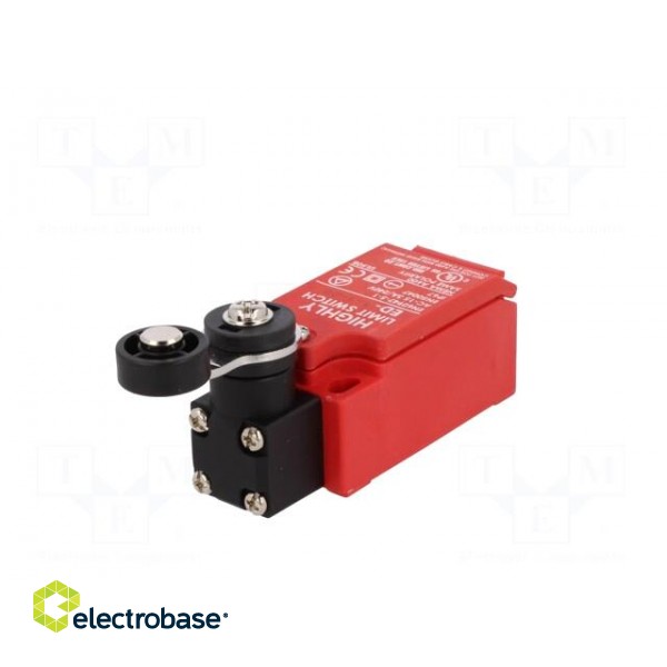 Limit switch | lever R 26mm, plastic roller Ø17,5mm | NO + NC | 5A фото 2