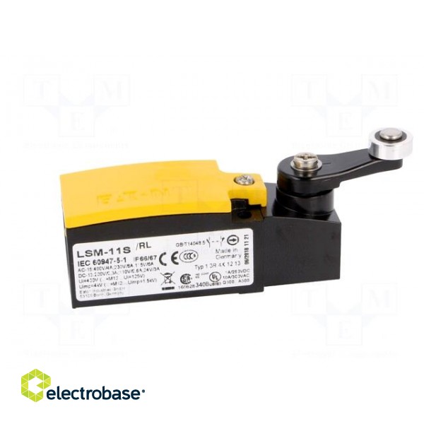 Limit switch | lever R 27mm, plastic roller Ø14mm | NO + NC | 6A фото 7