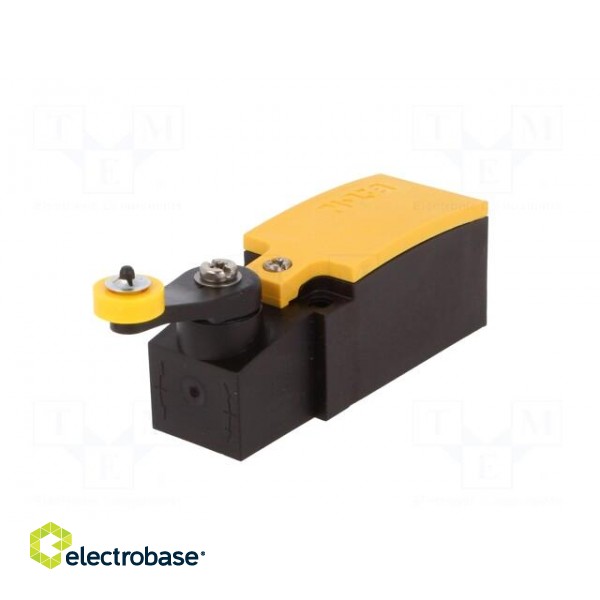 Limit switch | lever R 27mm, plastic roller Ø14mm | NO + NC | 6A фото 2