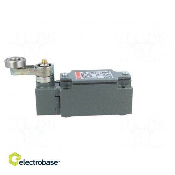 Limit switch | lever R 30mm, metallic roller 22mm | NO + NC | 10A image 3