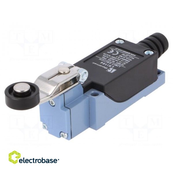 Limit switch | lever R 30mm, plastic roller Ø18mm | NO + NC | 5A image 1