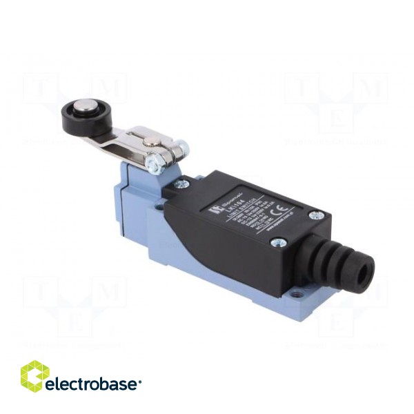 Limit switch | lever R 30mm, plastic roller Ø18mm | NO + NC | 5A image 4