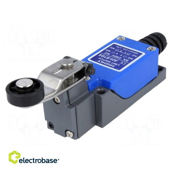 Limit switch | lever R 30mm, roller Ø18mm | NO + NC | 5A | IP64 image 1