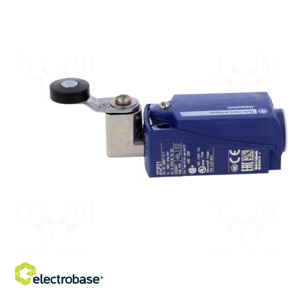Limit switch | lever R 33mm, plastic roller Ø19mm | NO + NC | 10A фото 3