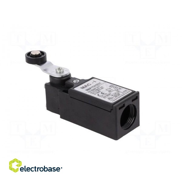 Limit switch | lever R 35,5mm, plastic roller Ø18mm | NO + NC image 4