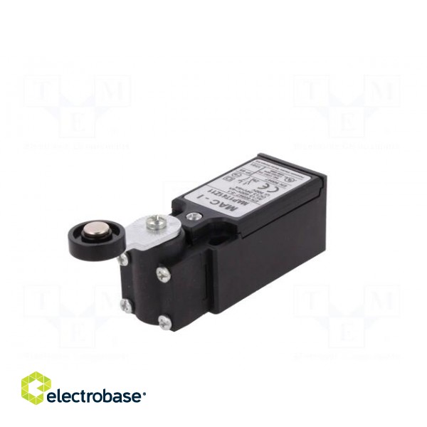 Limit switch | lever R 35,5mm, plastic roller Ø18mm | NO + NC image 2