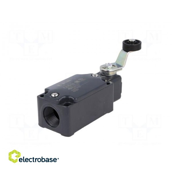 Limit switch | lever R 40mm, plastic roller Ø20mm | NO + NC | 10A фото 6