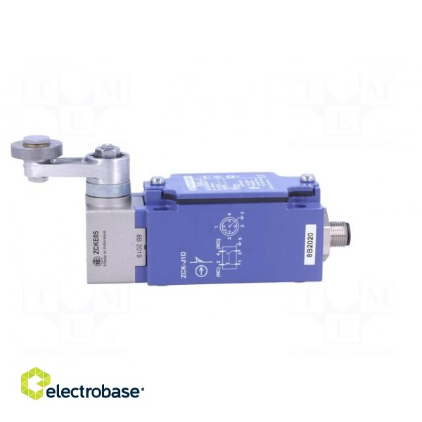 Limit switch | lever R 41mm, metal roller Ø22mm | NO + NC | 10A image 3