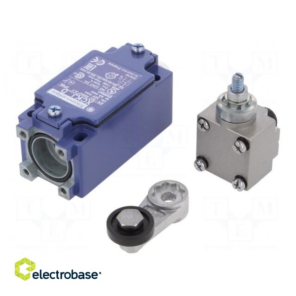 Limit switch | lever R 41mm, plastic roller Ø22mm | NO + NC | 10A фото 1
