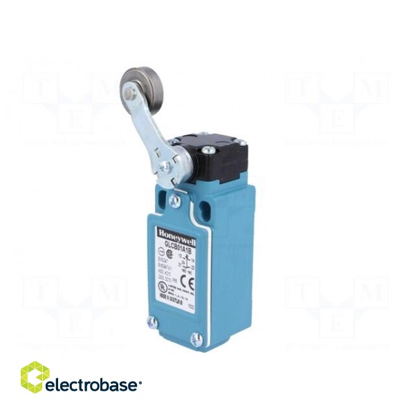 Limit switch | lever R 46,5mm, metal roller Ø19mm | NO + NC | 6A фото 2