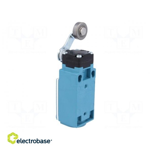 Limit switch | lever R 46,5mm, metal roller Ø19mm | NO + NC | 6A фото 4