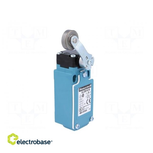 Limit switch | lever R 46,5mm, metal roller Ø19mm | NO + NC | 6A фото 8