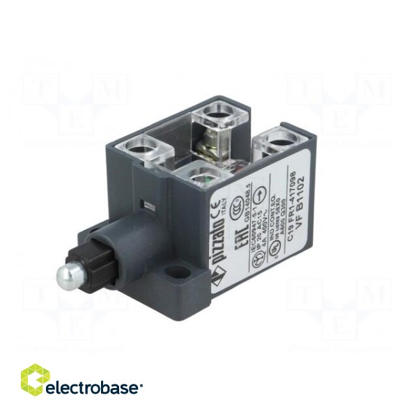 Limit switch | metal plunger | NC x2 | 10A | max.400VAC | max.250VDC фото 2