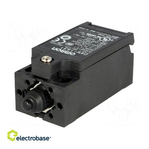 Limit switch | pin plunger Ø6mm | NO + NC | 10A | max.240VAC | PG13,5 image 1