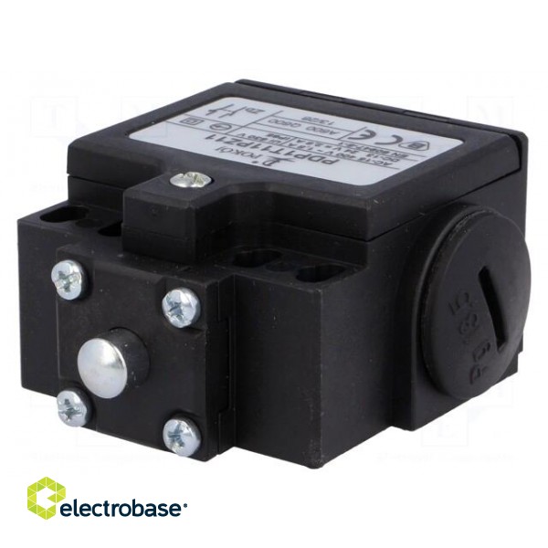 Limit switch | pin plunger Ø8mm | NO + NC | 10A | max.400VAC | PG13,5 image 1