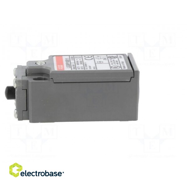 Limit switch | pin plunger Ø8mm | NO + NC | 10A | max.400VAC | PG13,5 paveikslėlis 3